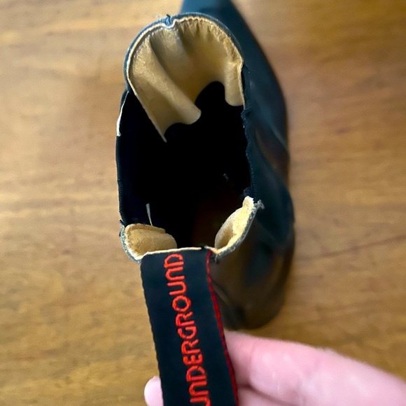 Underground Shoes England, Black Beatle Chelsea Boots, Punk/Mod - Picture 8 of 12